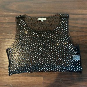 Jewel Sheer Crop Top